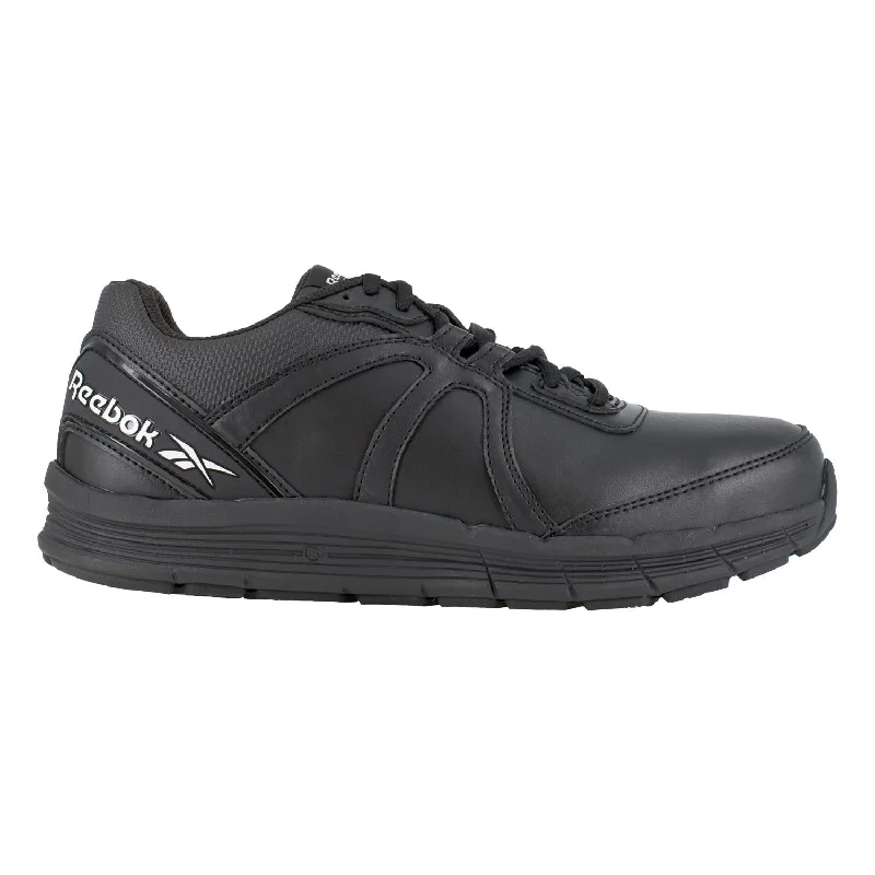 Luxe Craftsmanship Guide Steel-Toe Athletic Work Shoe Black