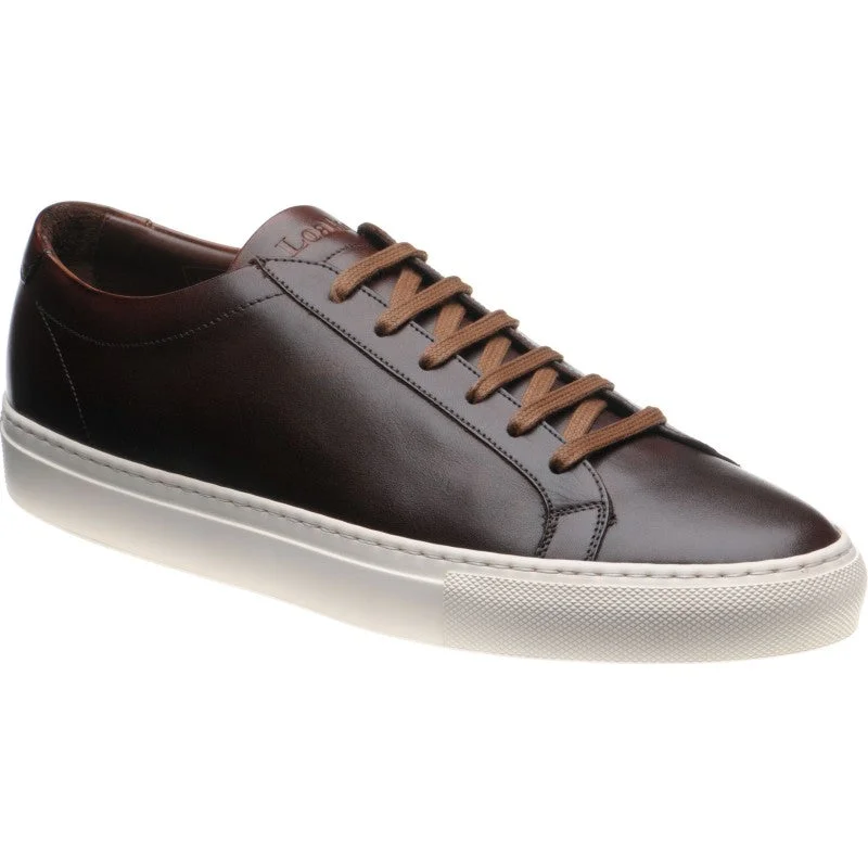 Luxe Feel LOAKE  Sprint - Leather Sneakers -  Dark Brown