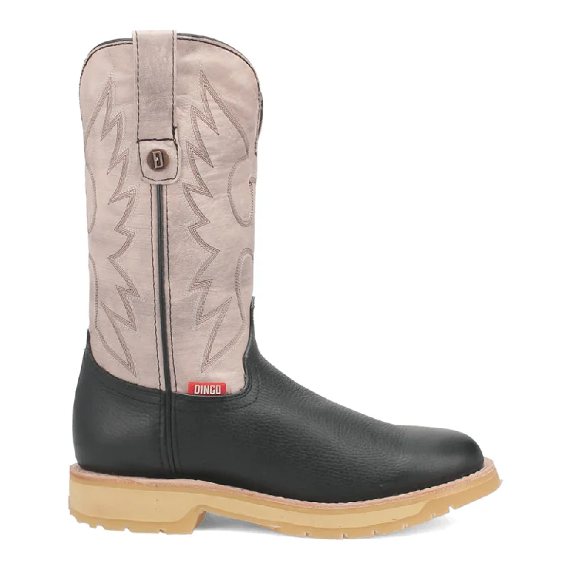 Luxe Influence Dust Bowl Embroidered Round Toe Cowboy Boots