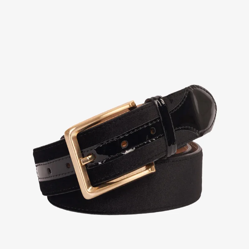 Elegant Statement The Casaletti Black Leather Belt