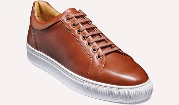 Chic Minimalism Barker Sam Sneaker - Cedar Hand Painted