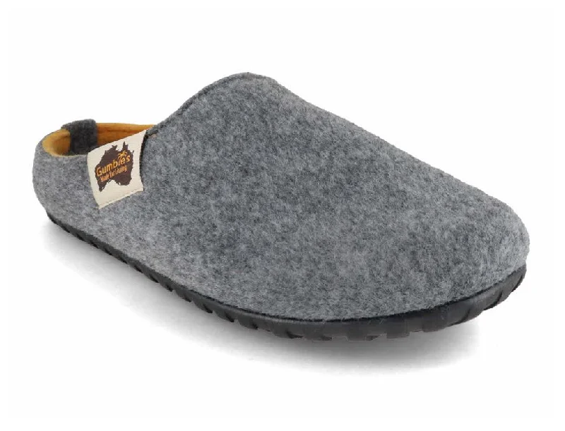Monochrome Appeal Gumbies Men Women Slippers 'Outback', grey-curry