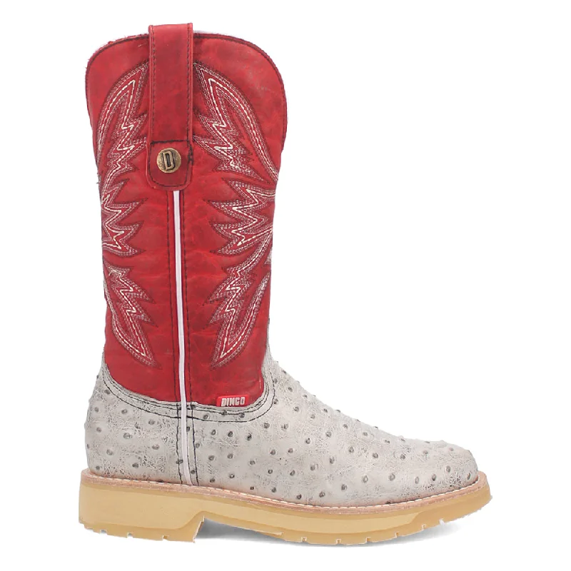 Striking Patterns Kiwi Embroidered Ostrich Round Toe Cowboy Boots