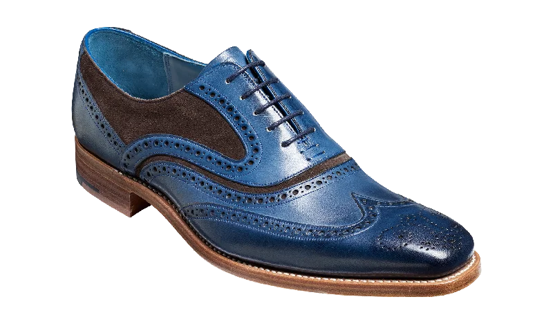Minimal Aesthetic Mcclean - Navy Hand Painted / Choc Suede