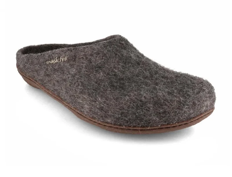 Seasonal Trend Magicfelt Men Women Felt Slippers with rubber sole 'tyrolean stone sheep'