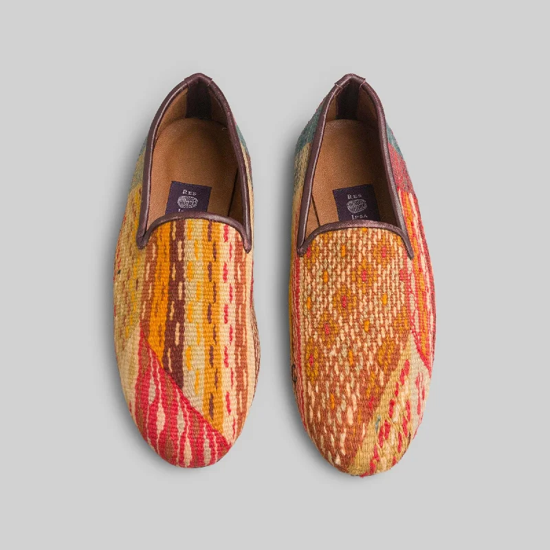 Elegant Statement Men's Kilim Loafer Size 7