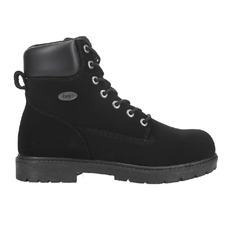 Edgy Look Brace Hi Lace Up Boots