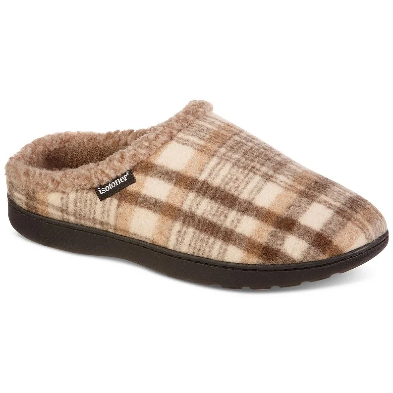 Iconic Appeal Isotoner Mens Flanel Indoor/Outdoor Slide Slippers
