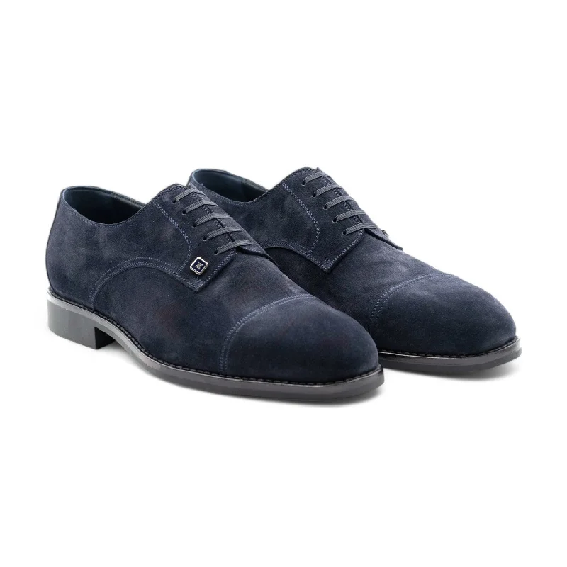 Artistic Flair Artioli Christian Men's Shoes Suede Leather Cap-Toe Derby Oxfords (ART1065)