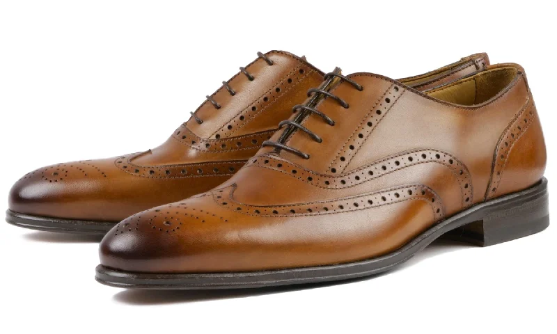 Iconic Appeal Cambridge Wingtip Oxford Brogue Light Tan