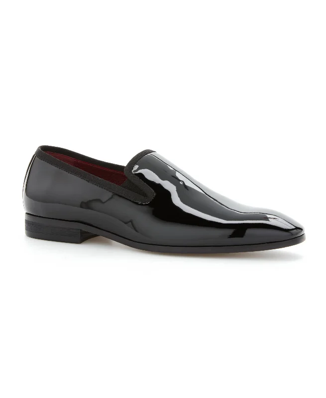Fashion Focused Patent Leather Slip-On Shoes