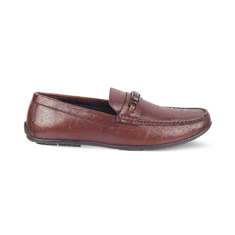 Luxury Aesthetic The Abia Brown Men's Leather Driving Loafers Tresmode
