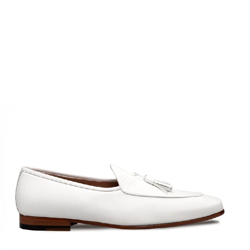 Fashion Enthusiast Embossed Calf Tassel Loafer