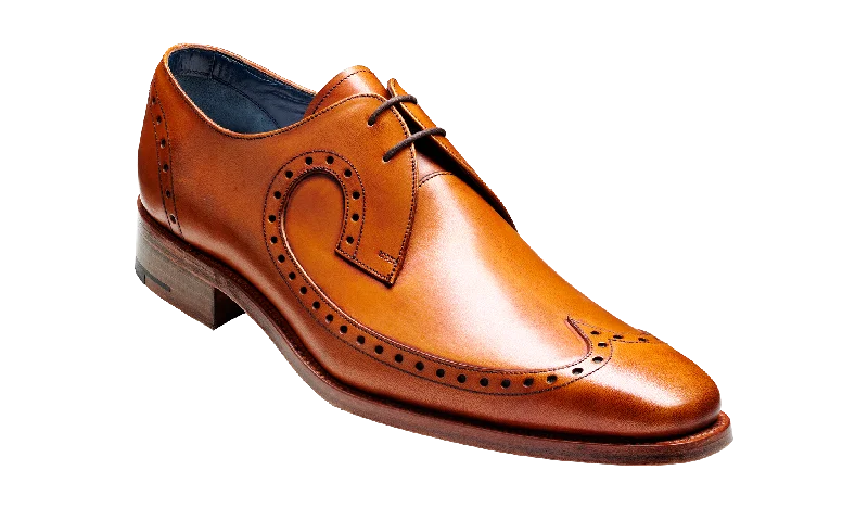Retro Vibes Barker Woody Long-wing  Brogue Derby - Cedar Calf