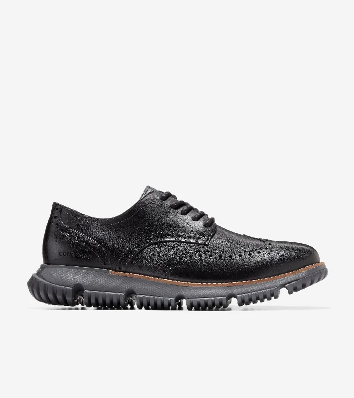 Vintage Glam Men's 4.ZERØGRAND Wingtip Winter Oxford