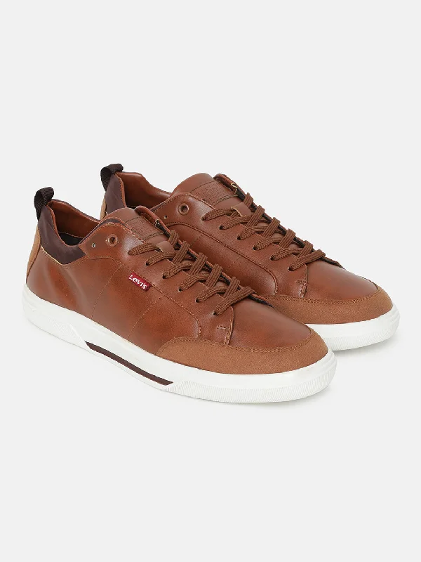 Minimal Statement Men's Tan Solid Shoes