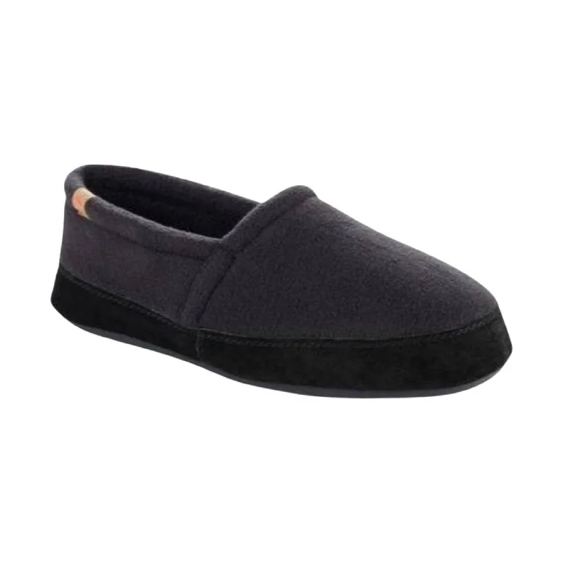 Signature Look Acorn Men's Moc Slippers - Black