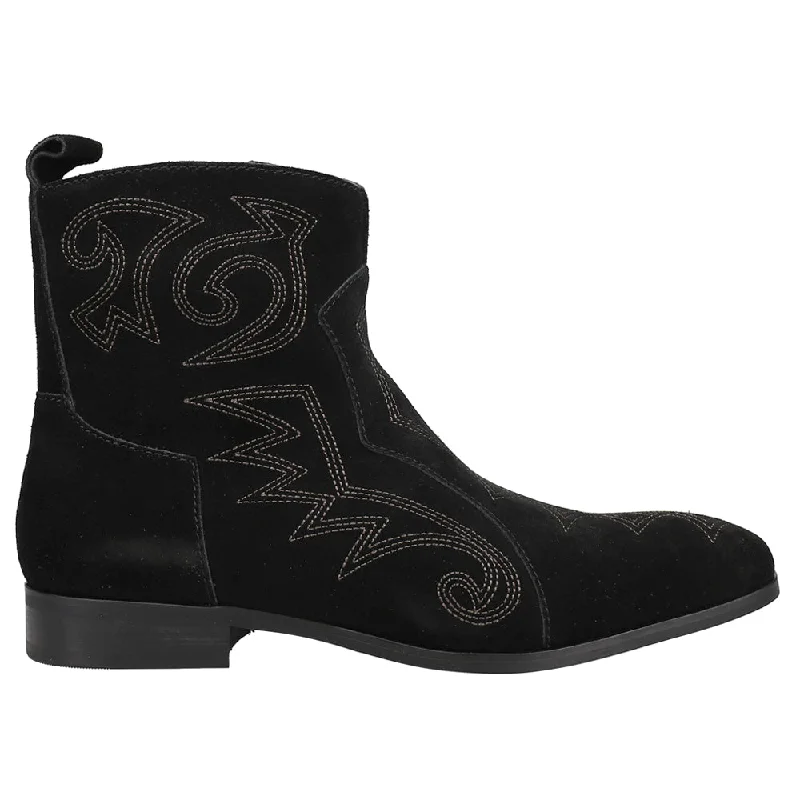 Trendsetting Look Brooks Embroidered Round Toe Western Boots
