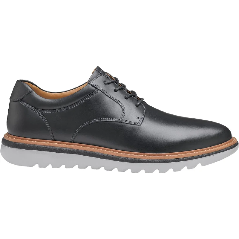 Romantic Detailing Men's Johnston & Murphy Braydon Plain Toe Black Full Grain Leather Romantic Detailing Men's Johnston & Murphy Braydon Plain Toe Black Full Grain Leather