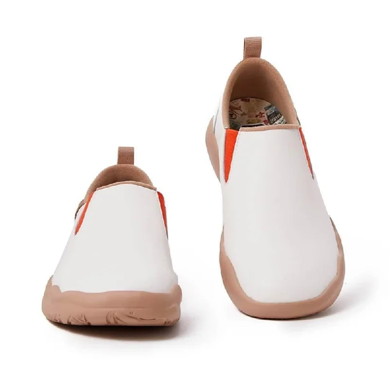 Trendsetting Look Cuenca White Split Leather Men