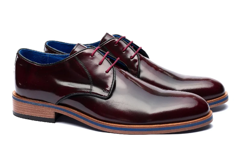 Art Deco The Wellington Shoes - Burgundy