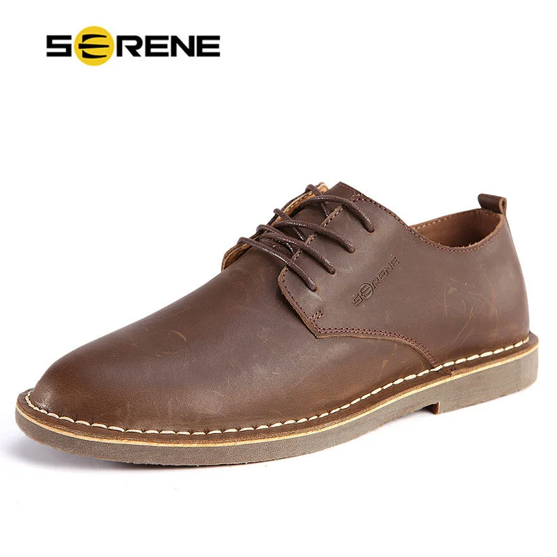 Ultra Sleek SERENE 2017 Casual Derby Cow Leather Men Shoes