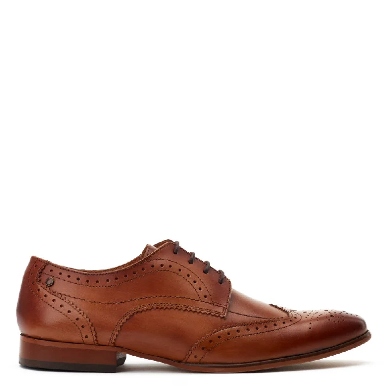Polished Look Barbera Waxy Brogue Shoes