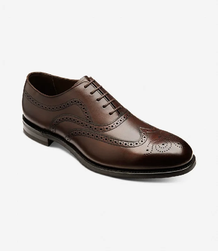Sleek Structure LOAKE - Castlegate Premium Brogue Shoe - Scorched Walnut