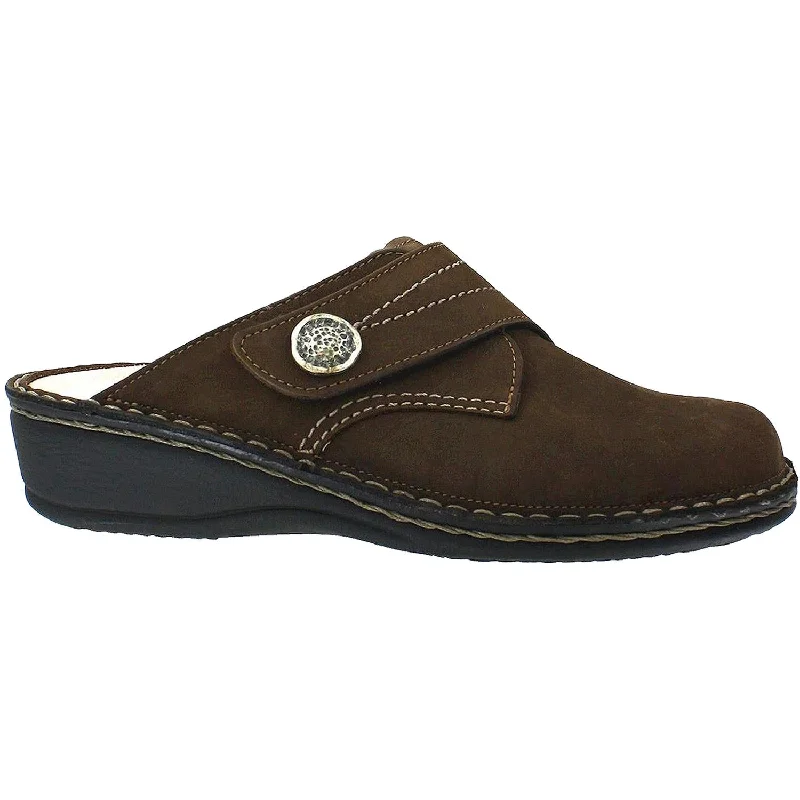 Iconic Appeal Women's Finn Comfort Santa Fe Soft Footbed Wood Cherokee Nubuck