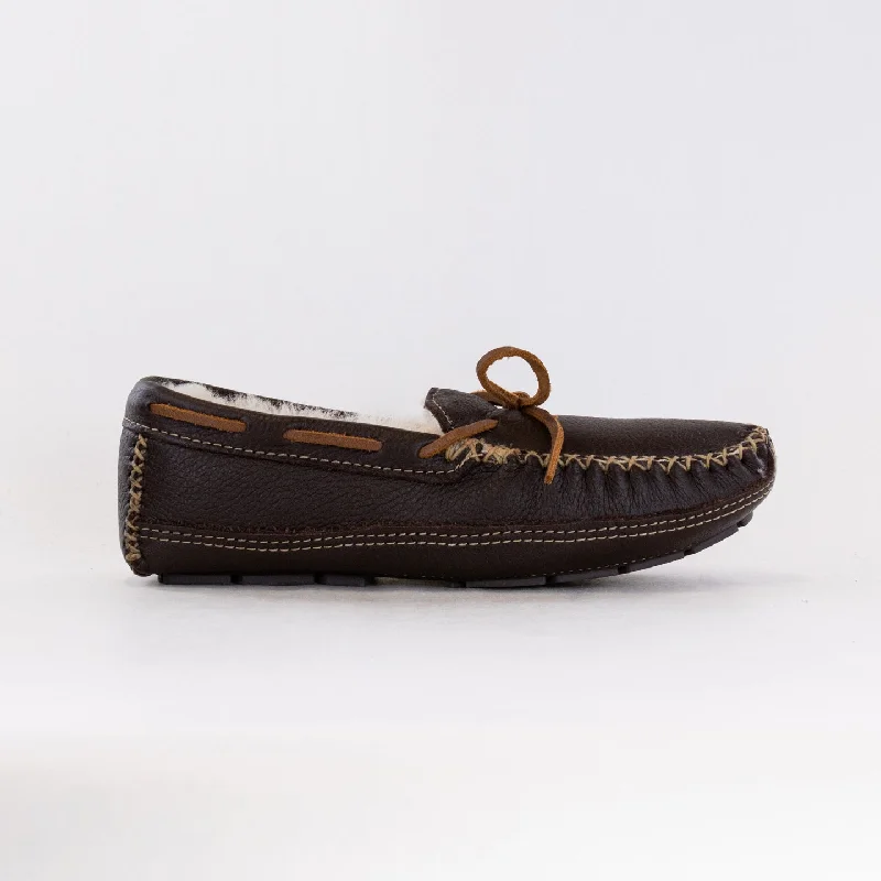 Luxe Sensation Minnetonka 3752 Moc (Men's) - Chocolate Brown Leather