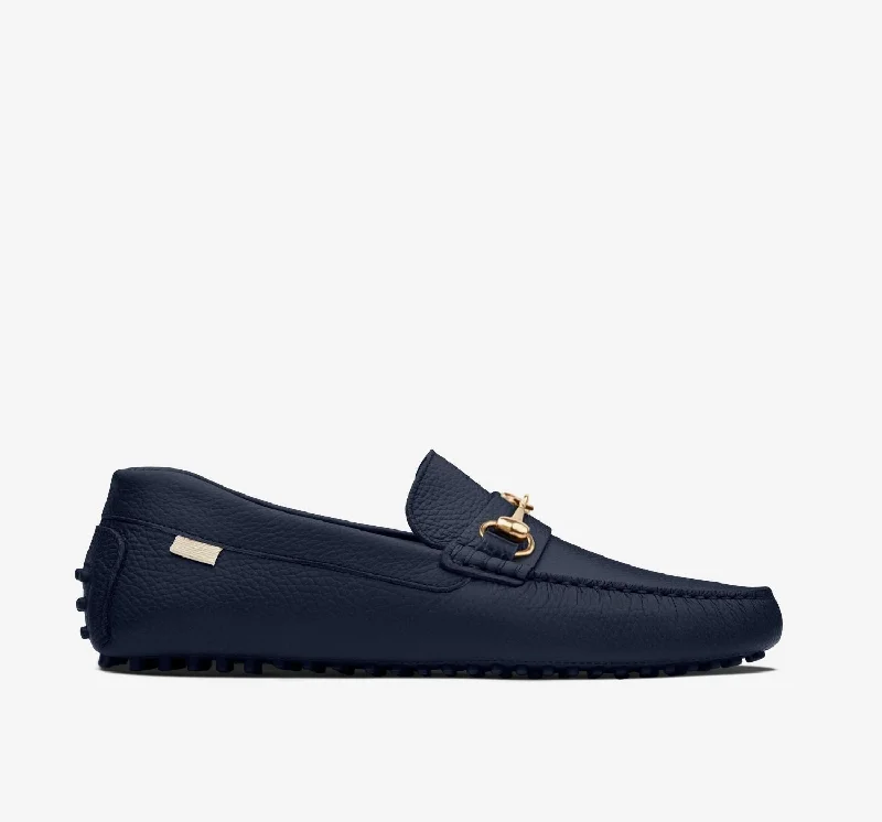 Casual Comfort Driver | Navy Pebbled HB