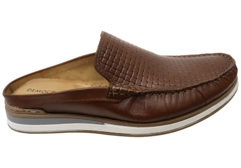 Trendy Look Democrata Terri Mens Leather Slip On Comfortable Shoes Made In Brazil