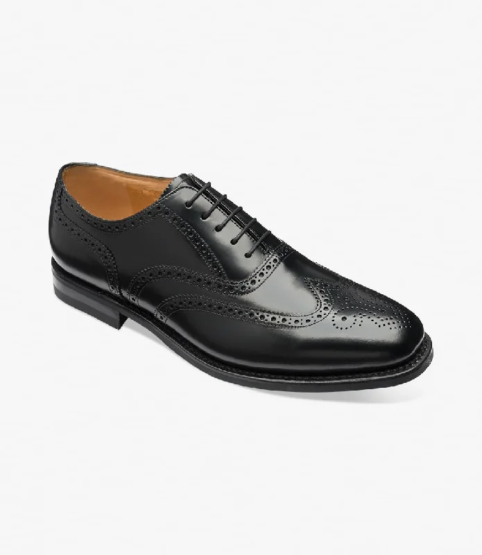 Artistic Flair LOAKE 302 Classic Brogue Oxford Shoe - Black
