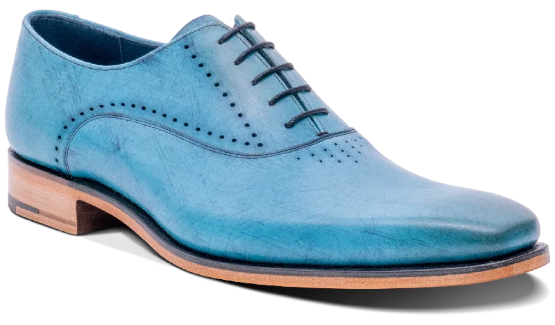 Fashion Enthusiast Witney - Blue Calf Hatch Effect
