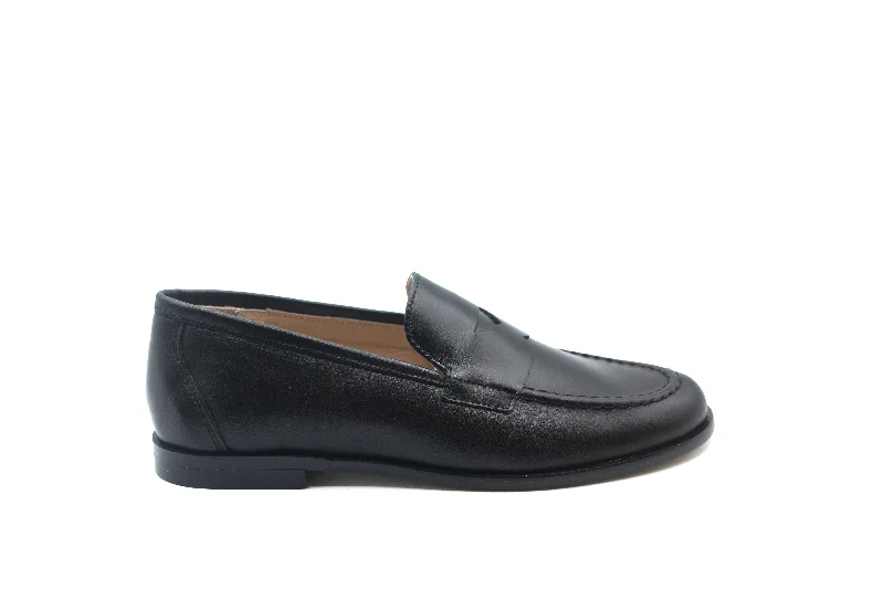 Bold Flair Gravitas Black Closed Penny Loafer