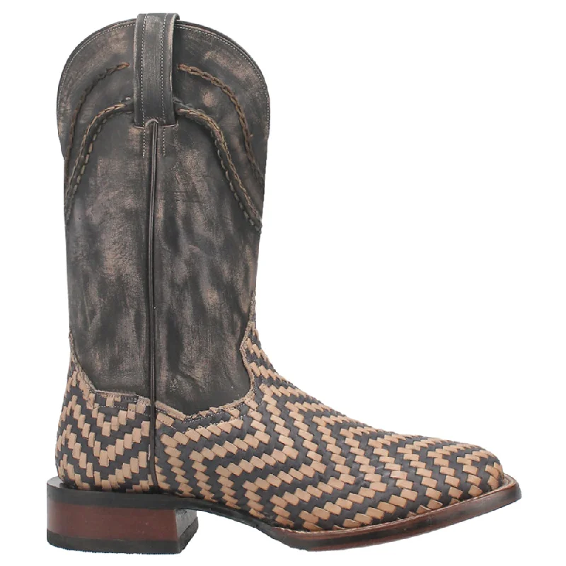 Minimal Statement Keaton Striped Square Toe Cowboy Boots