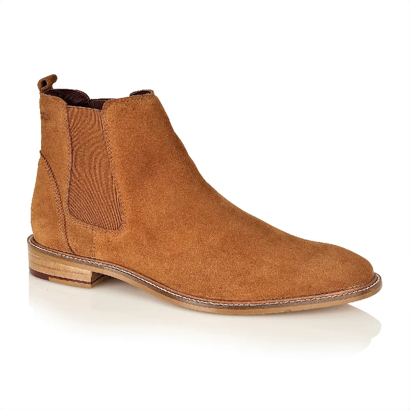 Artisanal Quality Hamilton Suede Chelsea Boot Tan