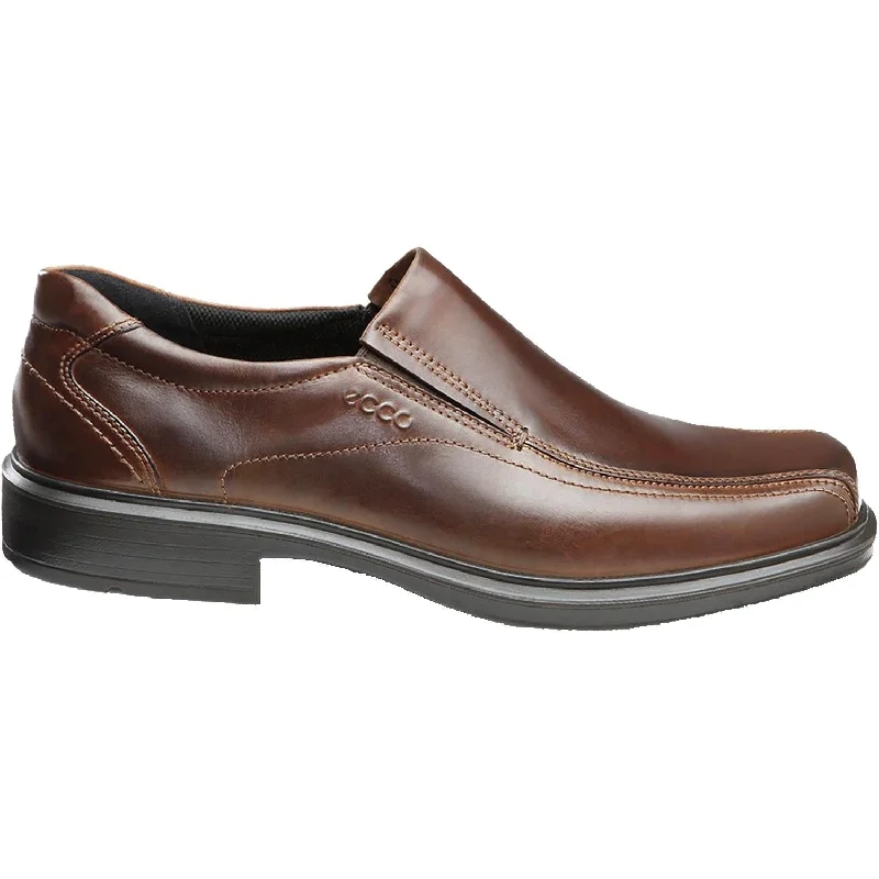 Fashion Icon Men's Ecco Helsinki Bike Toe Slip-On Cocoa Brown Leather