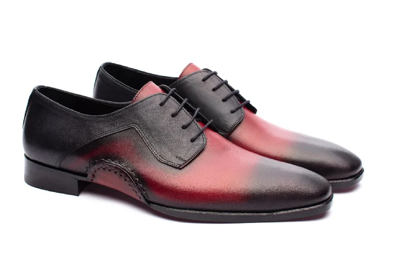 Street Style The Opanka Patina Shoes - Red & Black