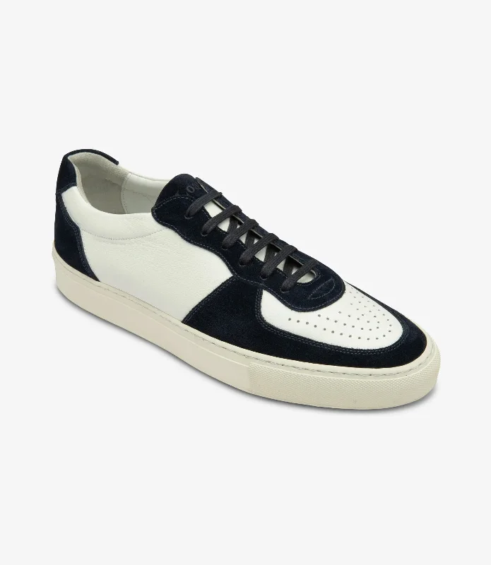 Luxe Elements LOAKE Rush - Sneakers - White/Navy Suede