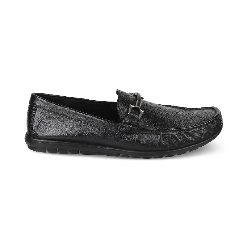 Vintage Style The Uffizi Black Men's Leather Loafers Tresmode