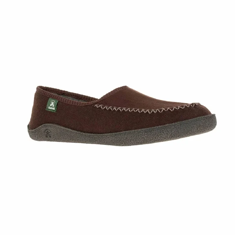 Seasonal Trend Men's Leanback Slip On Slipper In Dark Brown