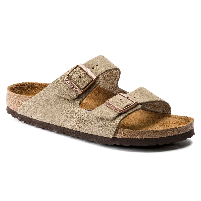 Retro Vibes Arizona Taupe Suede Soft Footbed