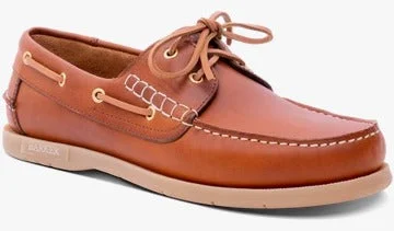 Elegant Design Barker Wallis Moccasin Shoe - Tan Pull Up