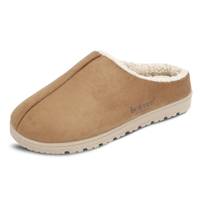 Aesthetic Appeal Men's Microsuede Rory Clog Slipper with Gel Infused Memory Foam