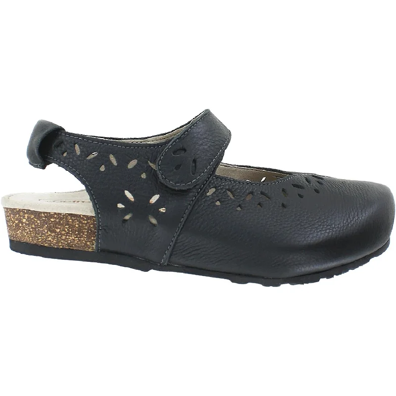 Artful Design Women's Aetrex Cheryl Black Leather
