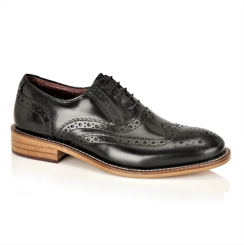 Luxe Elements Gatsby Junior Brogue Black