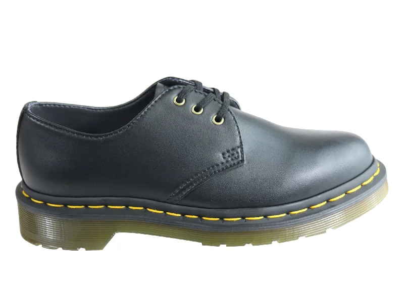 Luxe Sensation Dr Martens Vegan 1461 3 Eye Black Lace Up Comfortable Unisex Shoes