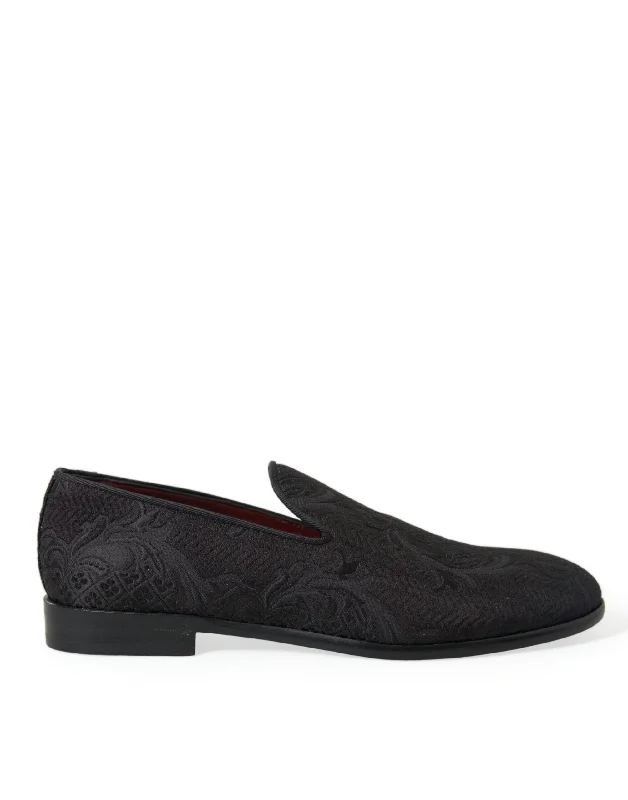 Everyday Chic Dolce & Gabbana Elegant  Brocade Dress Men's Loafers