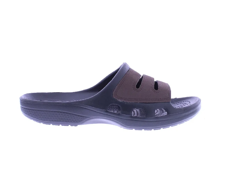 Elegant Accents Men Mix Material Slide